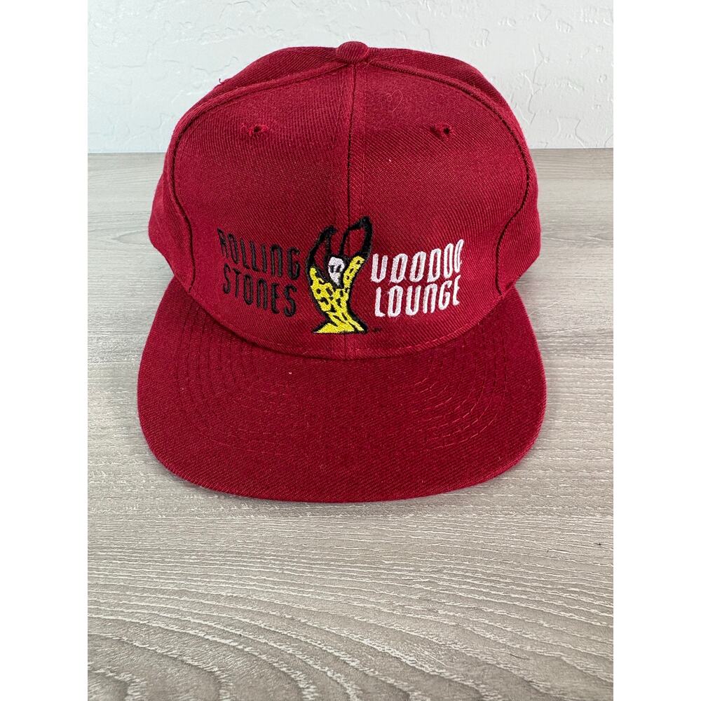 Vintage Rolling Stones Voodoo Lounge Tour Snapback Hat 90s Otto‎ Cap Taiwan